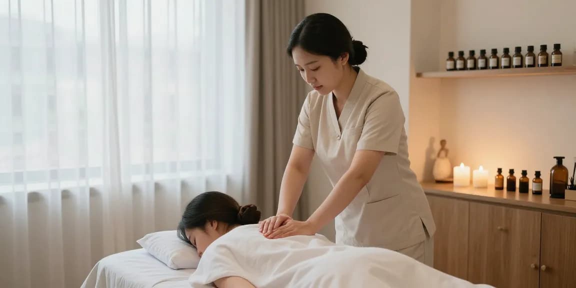 Relaxing 부산스웨디시 massage therapy environment with serene atmosphere.