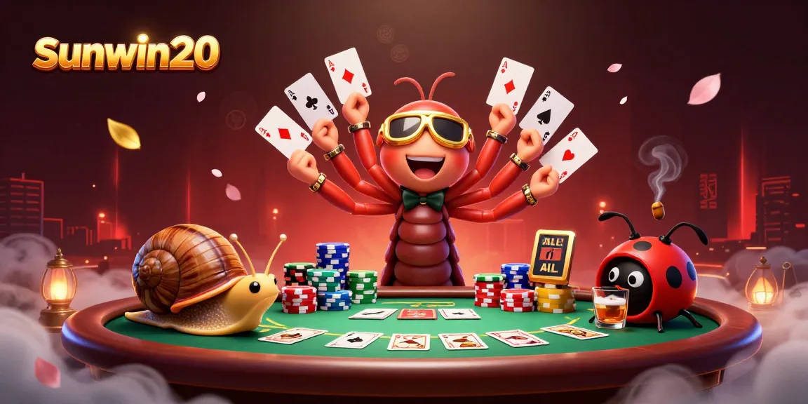 Play exciting poker with sunwin20’s vibrant characters and rich casino elements.