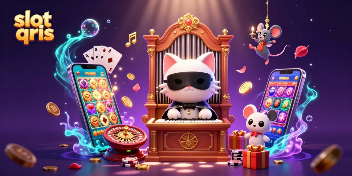 Experience slot qris excitement with a 3D casino scene filled with spinning reels and vibrant animations.