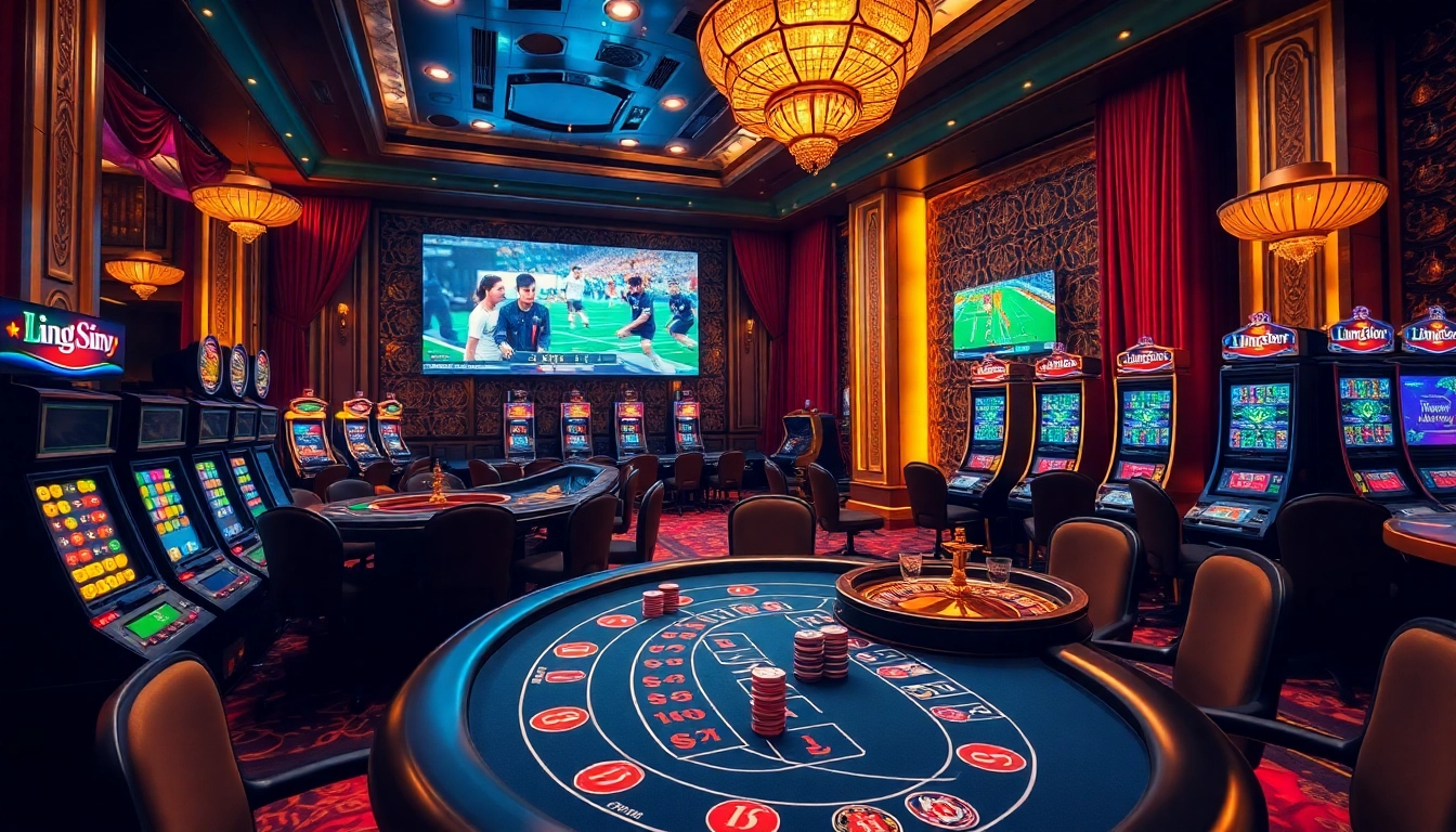 Experience thrilling gambling excitement at Lương Sơn TV with vibrant casino visuals.