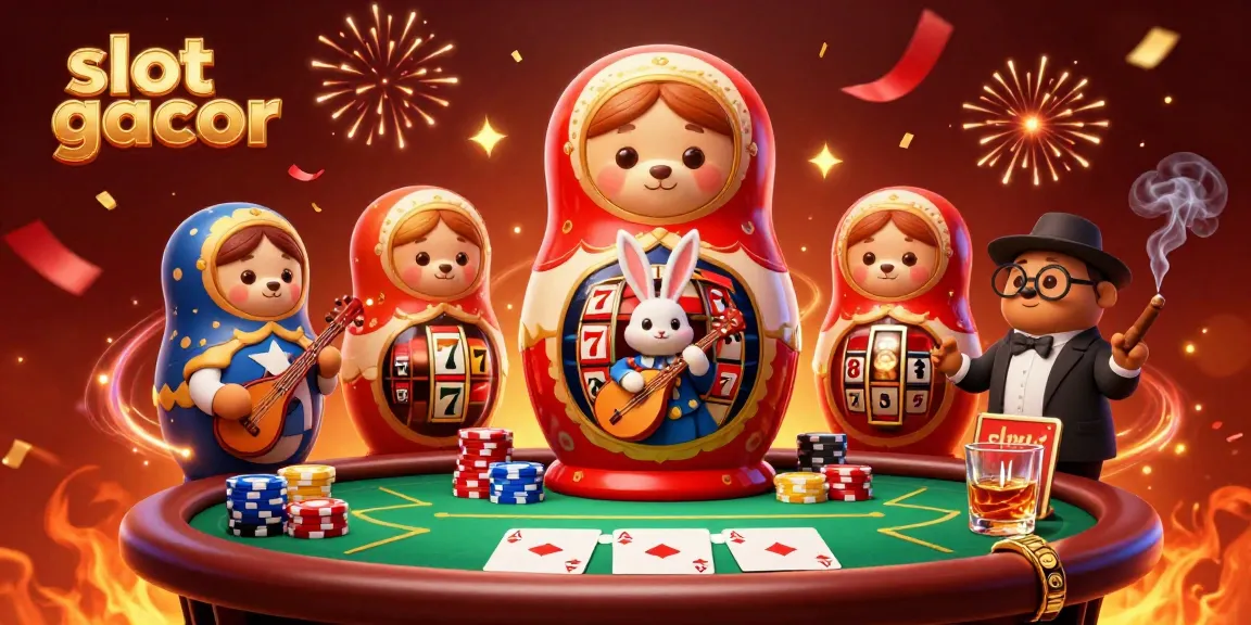 Experience thrilling slot gacor action with 3D cartoon characters and vibrant casino elements.