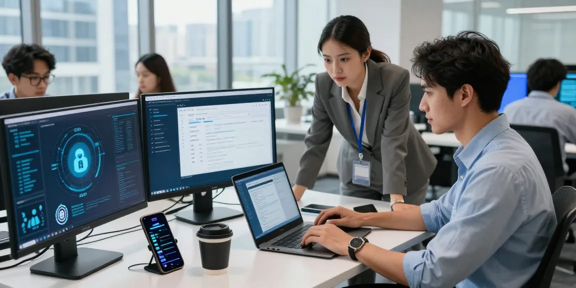 Cybersecurity team conducting a security check with https://shs-dome5.com/ displayed on their screens.