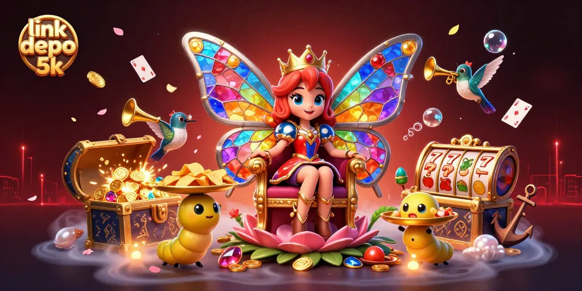 Experience exciting gameplay at link depo 5k while winning big! Enchanting casino-themed illustration.