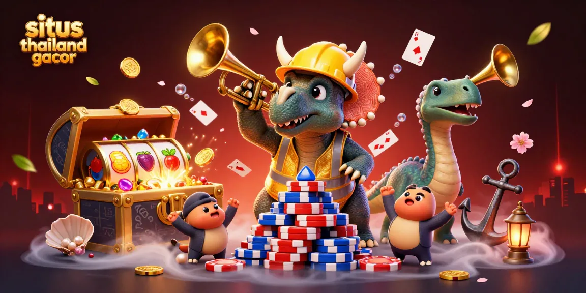 Experience the excitement of situs thailand gacor with a vibrant scene featuring energetic characters and dynamic slot elements.