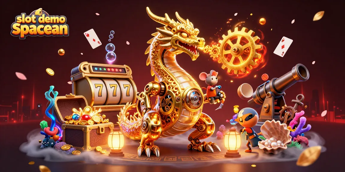 Engage with the slot demo spaceman in a vibrant, dynamic 3D casino scene full of action.