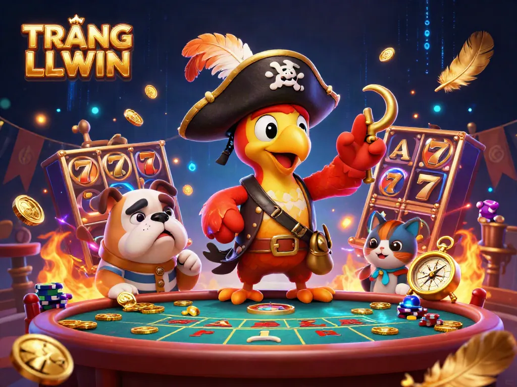 Experience interactive gaming at TRANG CHỦ LLWIN with colorful slots and dynamic casino elements.