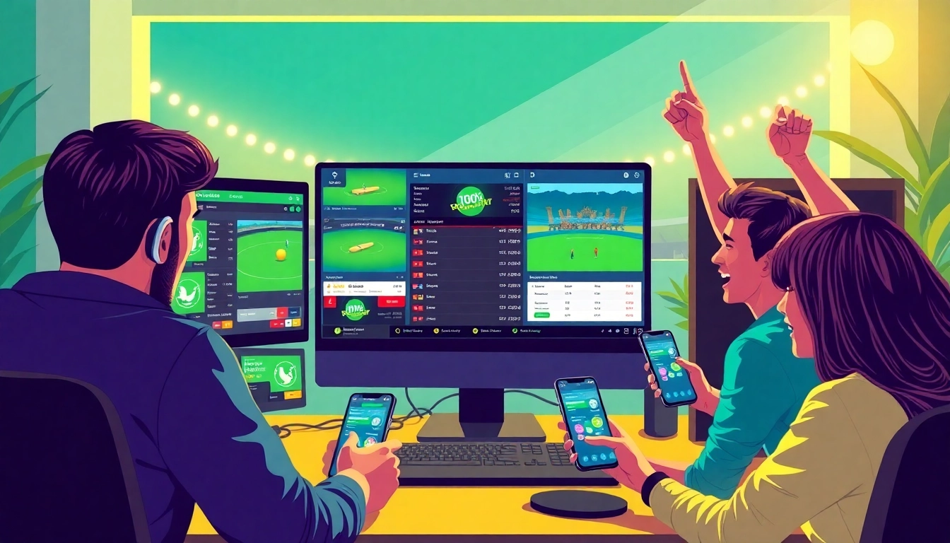 Exciting online betting experience on Jeetbuzz platform featuring live cricket matches.