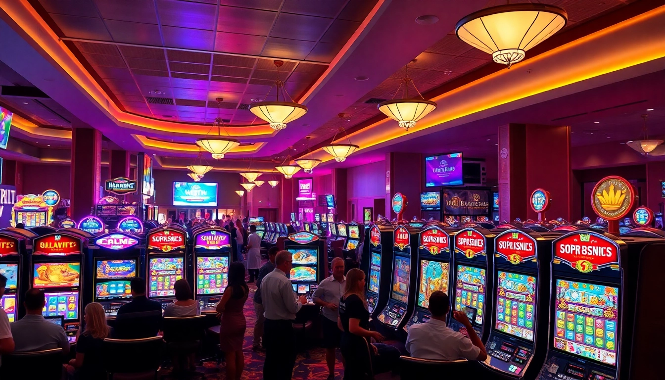 Experience situs slot wd gampang with engaging slot machines in a lively casino atmosphere.