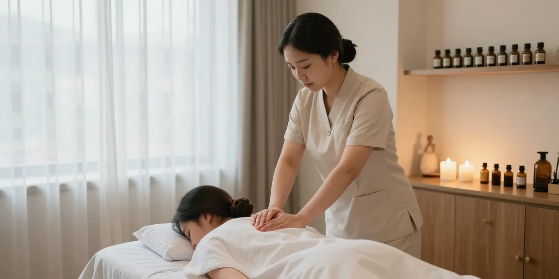 Relaxing 부산스웨디시 massage therapy environment with serene atmosphere.