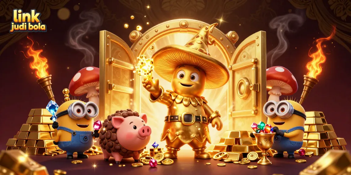 Experience the thrill of link judi bola with a magical 3D scene full of treasures and excitement.
