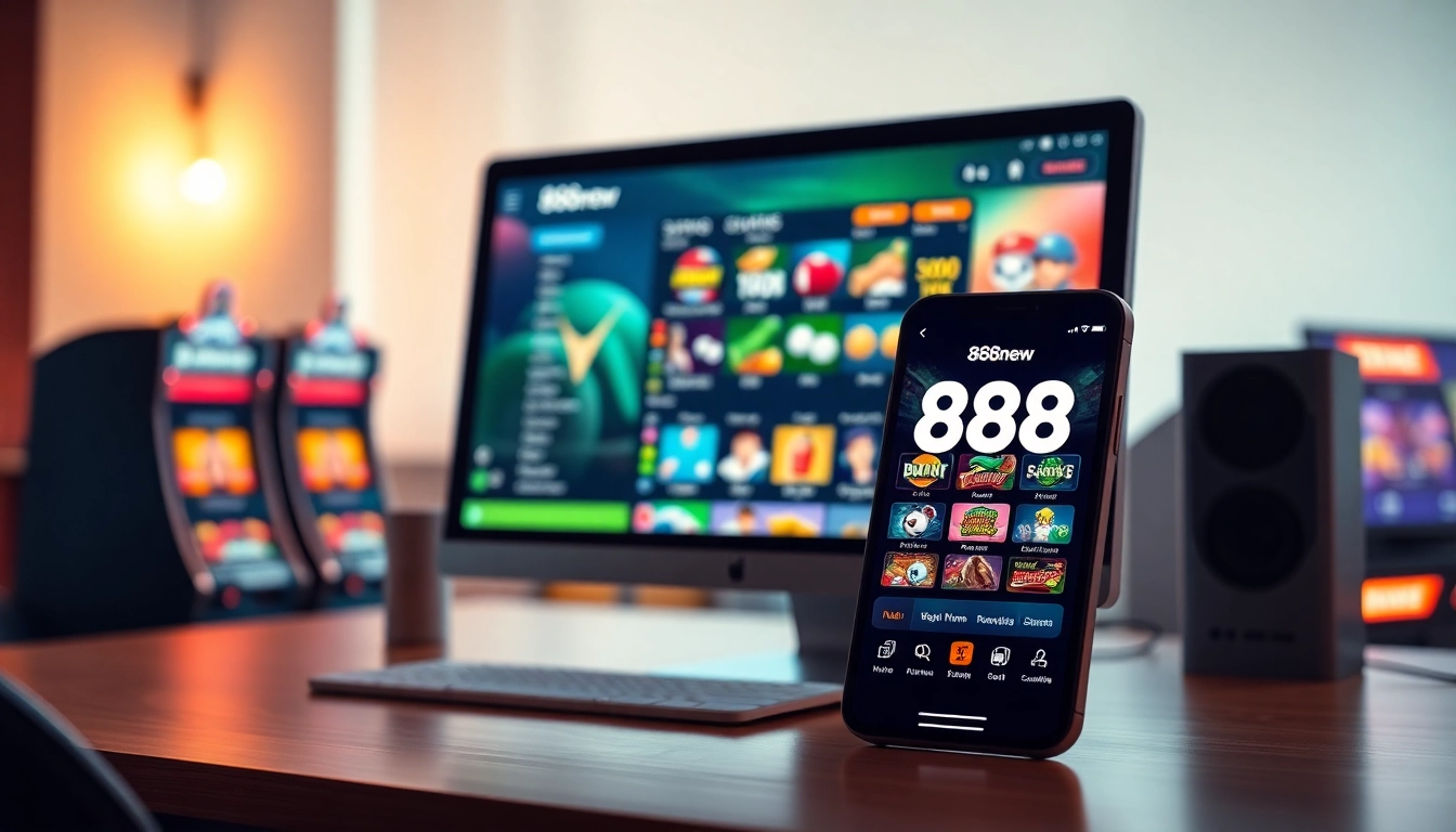 Experience the dynamic online gaming interface of 888new with engaging slots and betting options.