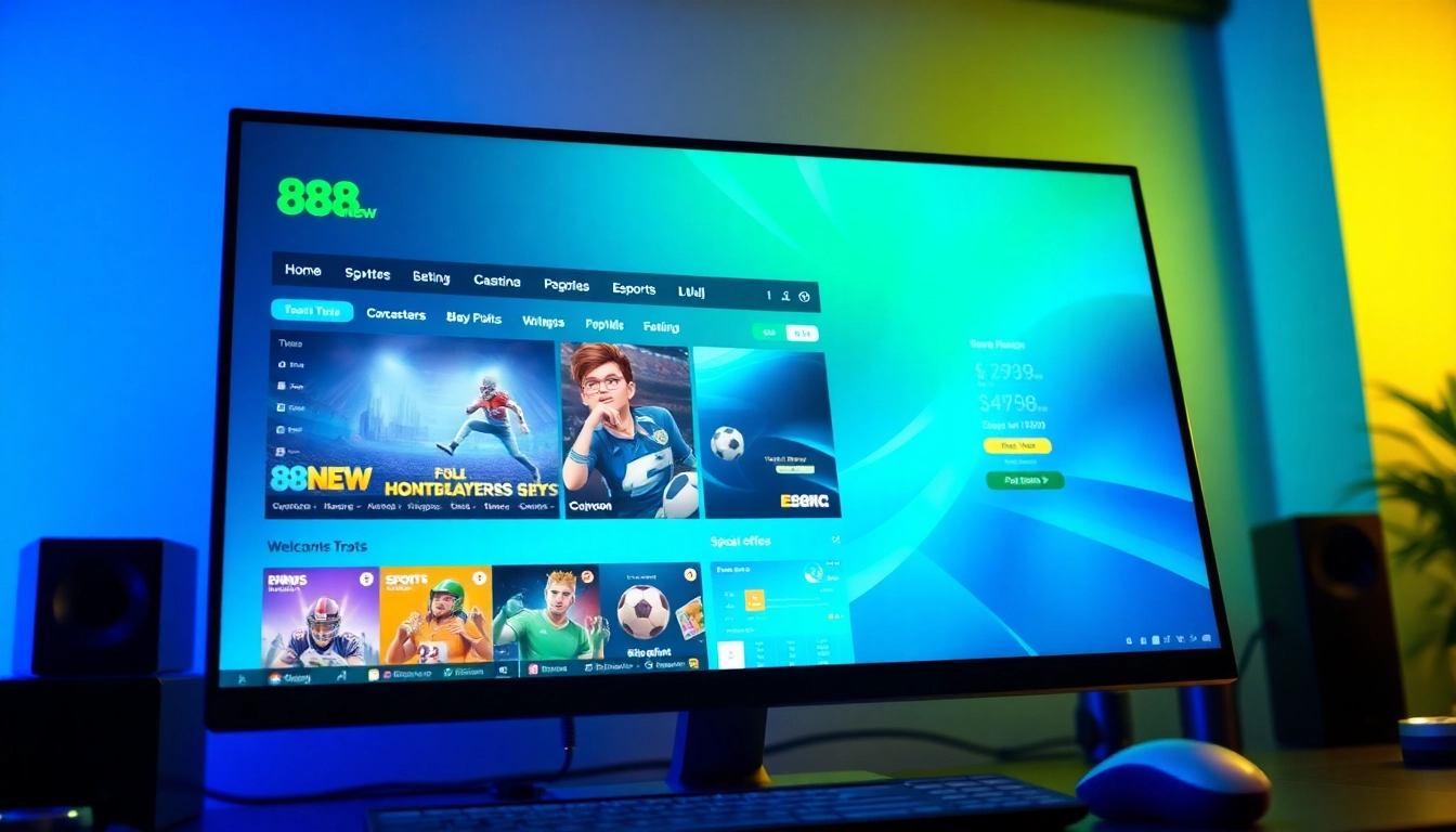 Engaging view of the 888new gaming interface showcasing exciting online games and promotions.