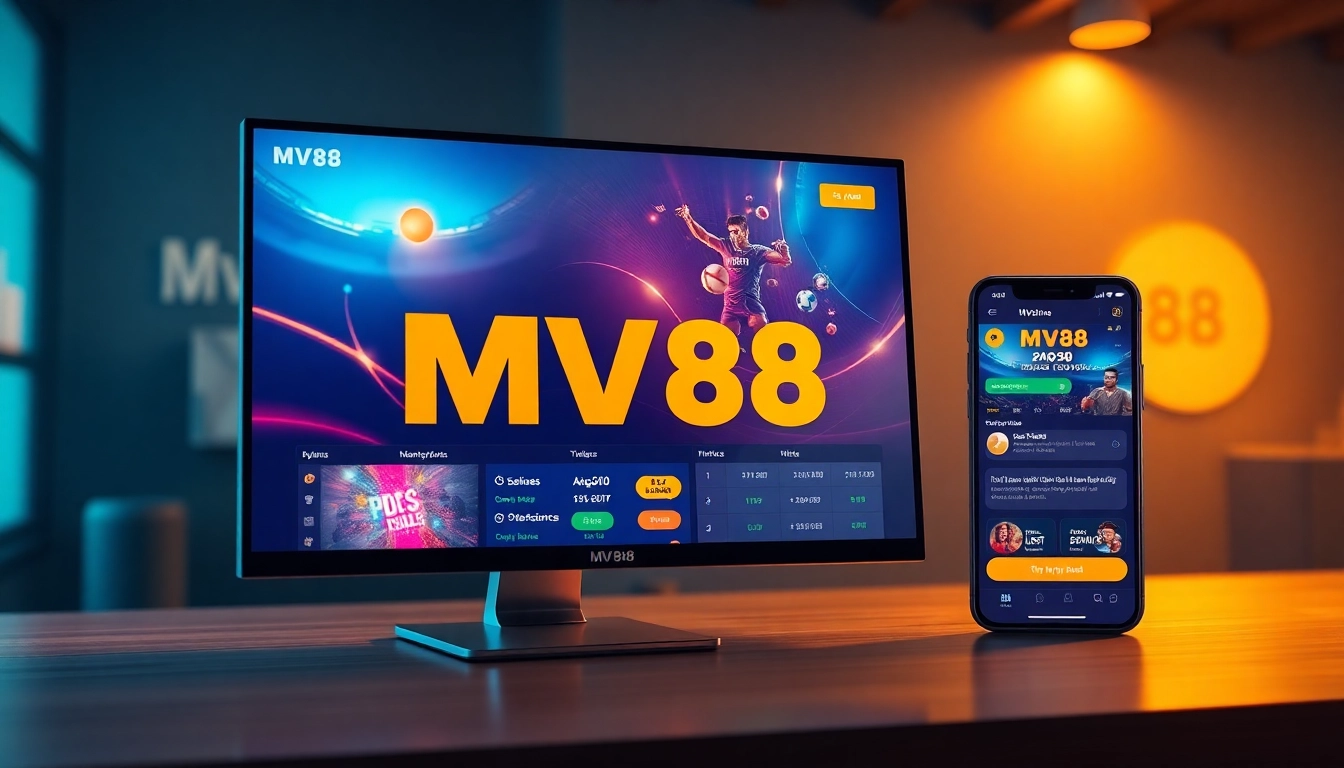 MV88 online gambling platform showcasing vibrant user interface and USDT transactions.