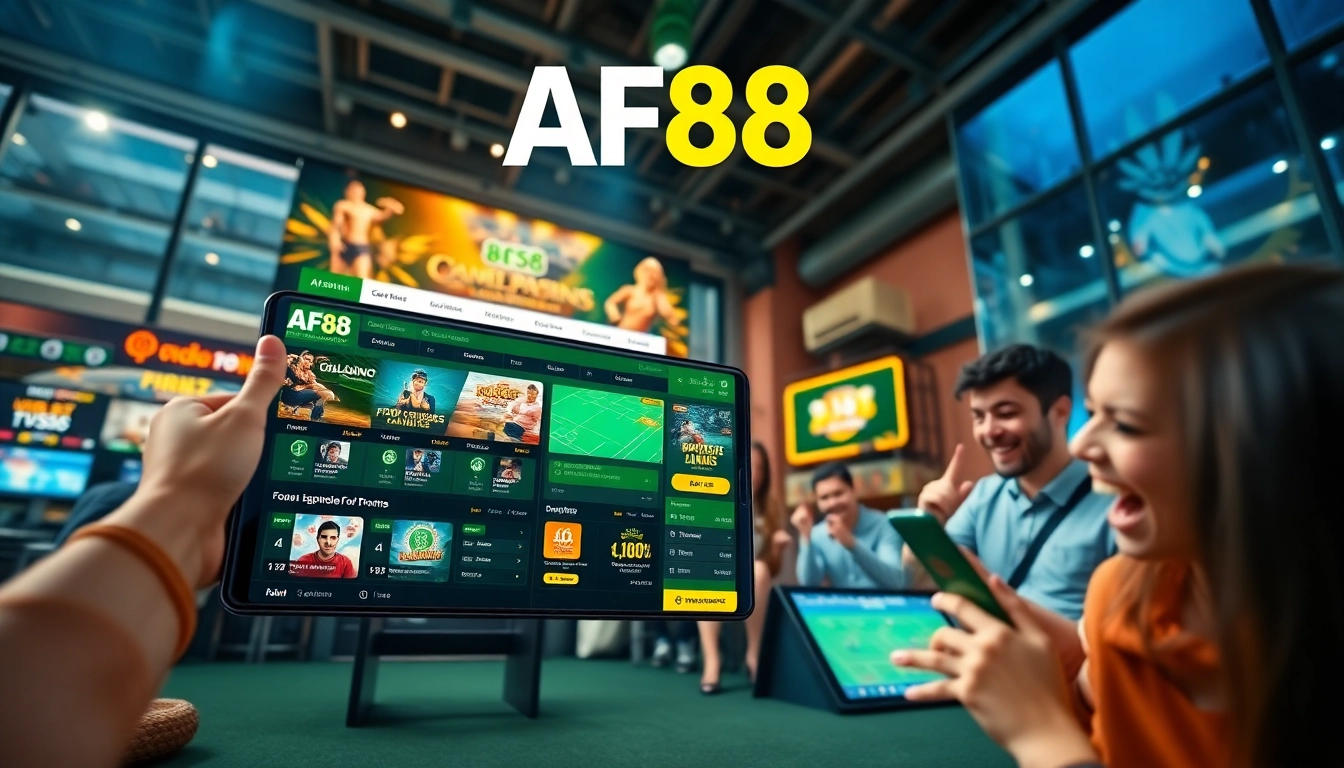 AF88 online gambling platform interface showcasing games and USDT payments.