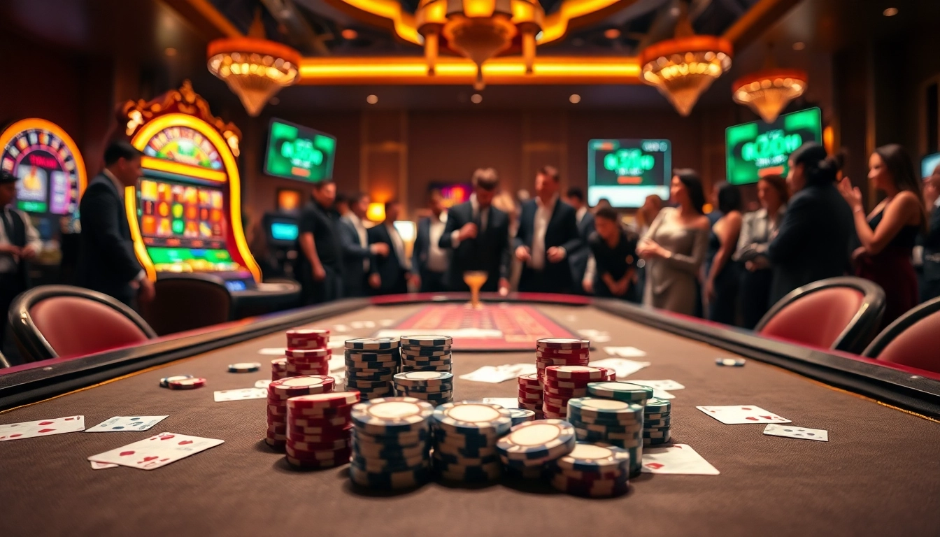 K88win players enjoying an exciting casino experience at a vibrant gaming table.