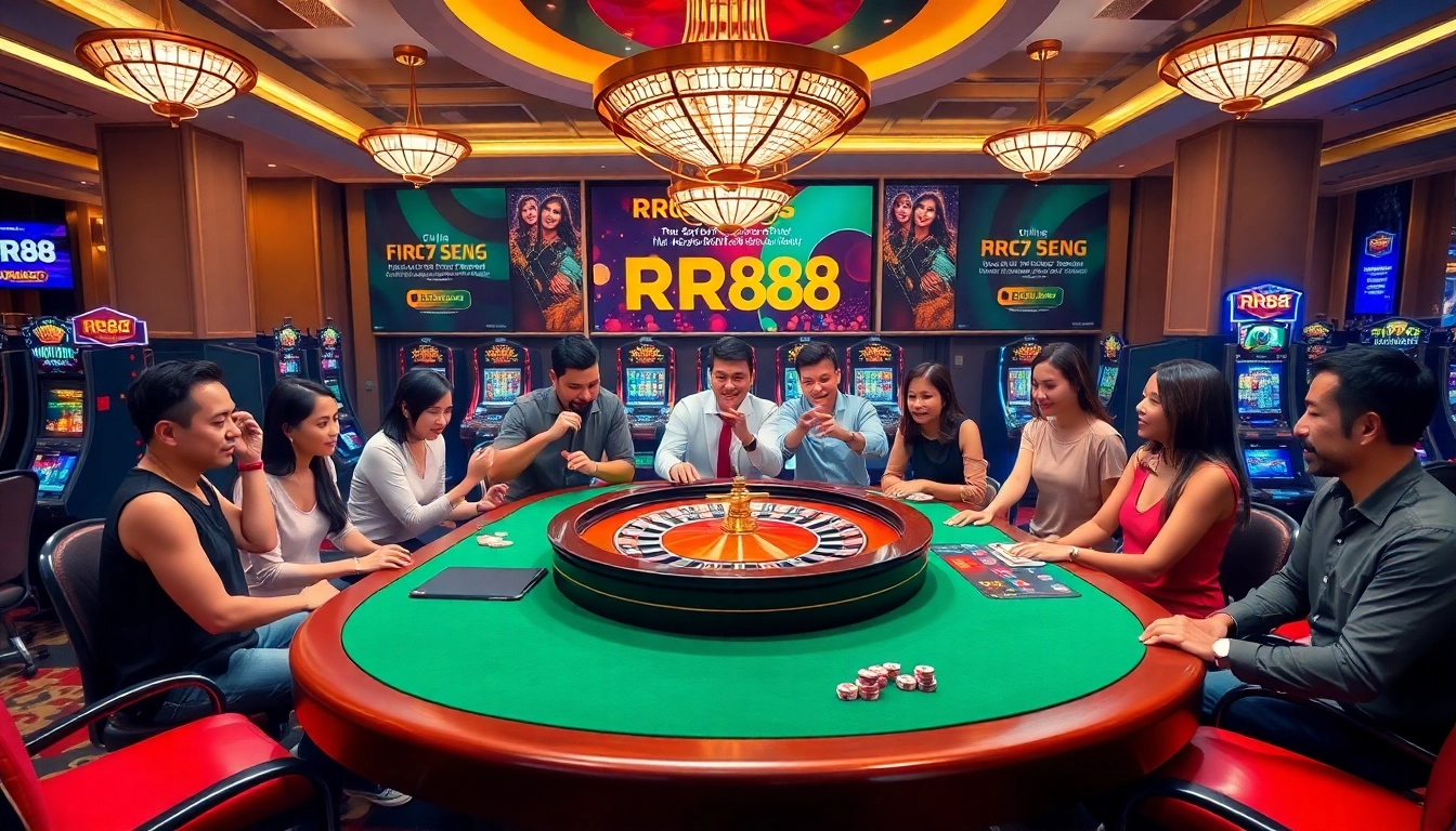 Players enjoying an exciting game at RR88 casino, highlighting the vibrant atmosphere and thrilling gameplay.