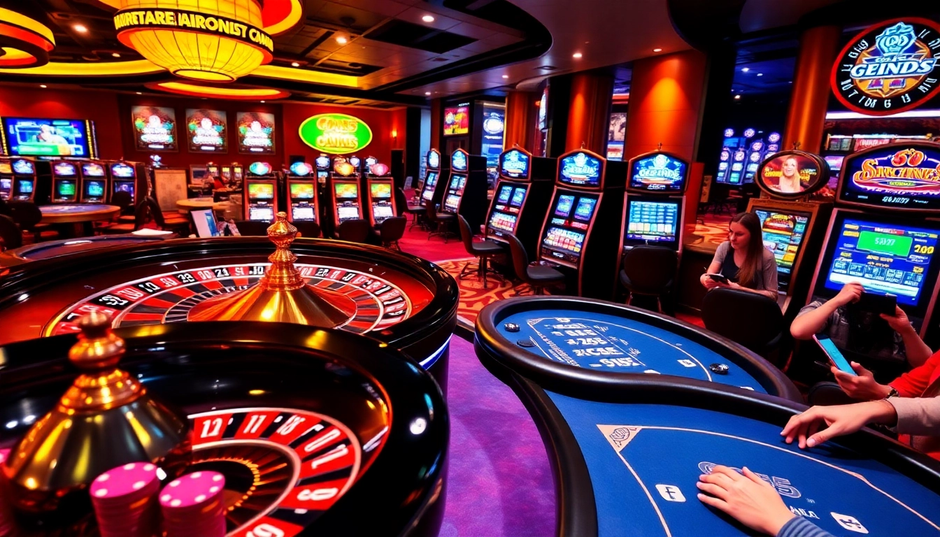 Experience the excitement at god55 with vibrant casino games, roulette, and poker chips.