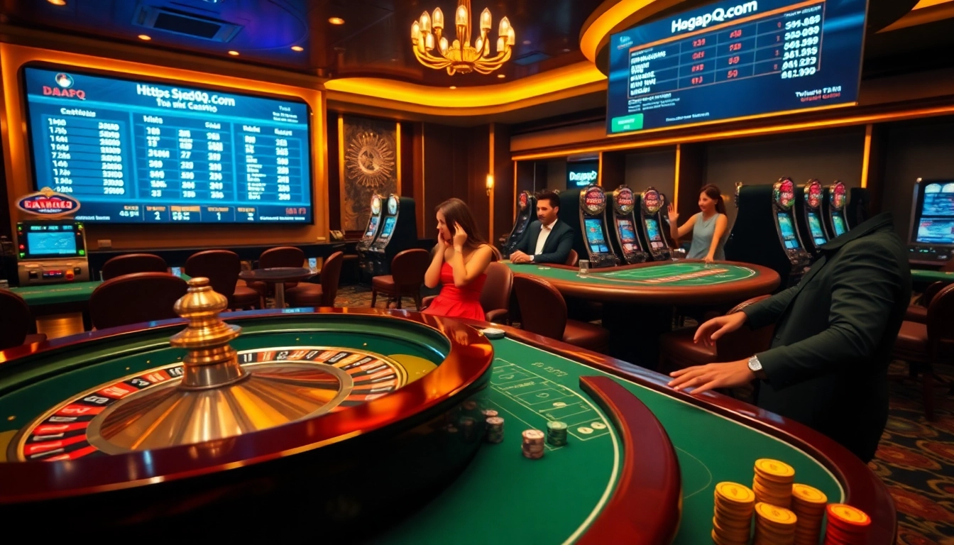 Experience thrilling gaming at https://dagapq.com/ with poker tables, slot machines, and a vibrant casino atmosphere.