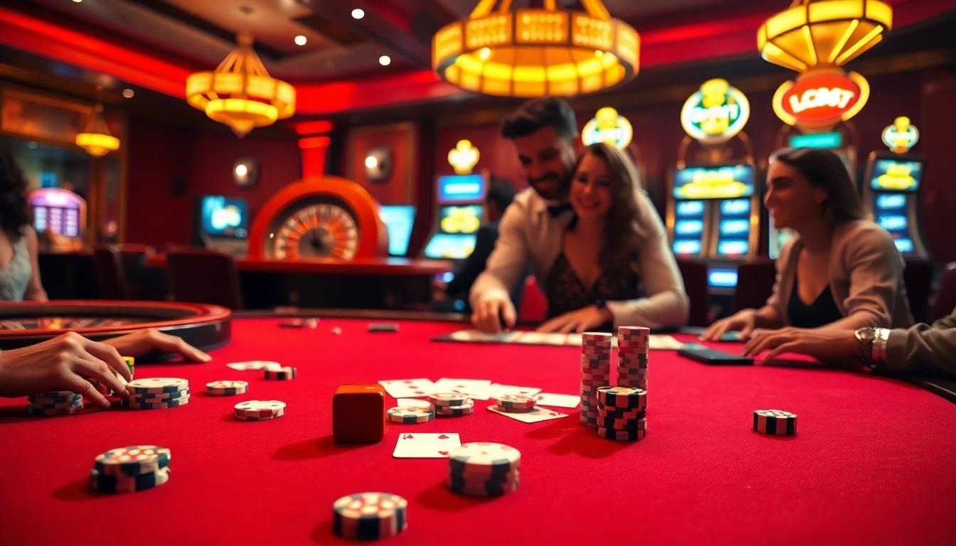 Experience high-stakes excitement with lc881 at an elegant casino gaming table.