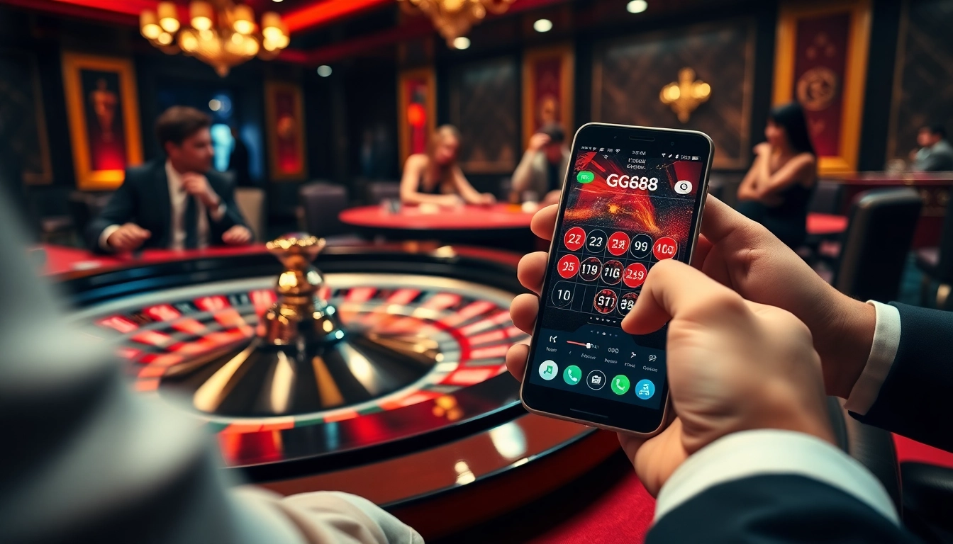 Excited players at GG88's casino tables experience thrilling gameplay.
