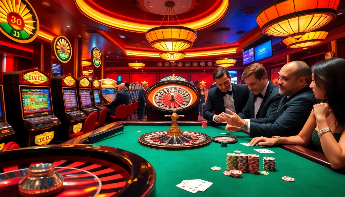 Experience the thrilling action of gambling at https://okfun.baby/ with vibrant casino tables and slot machines.