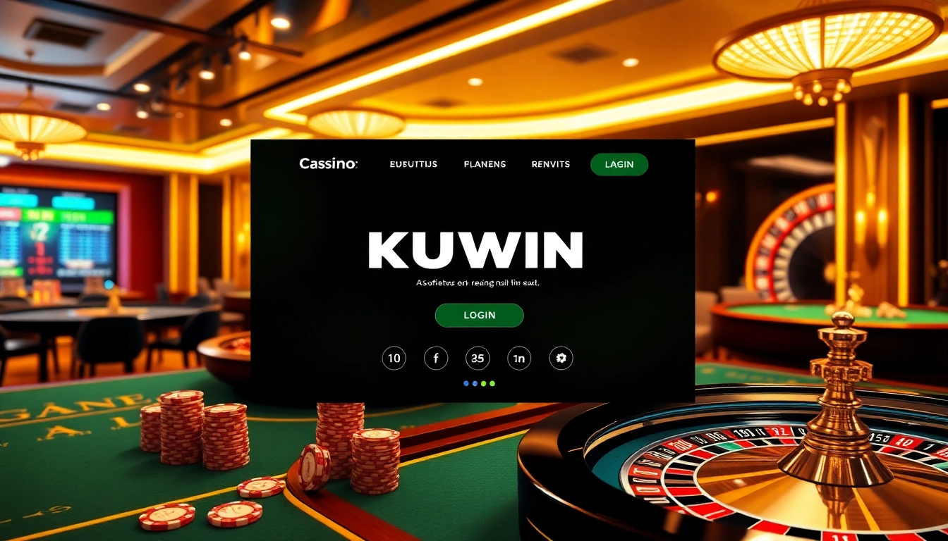 Kuwin đăng nhập - Engaging online casino experience with players at vibrant tables and roulette.