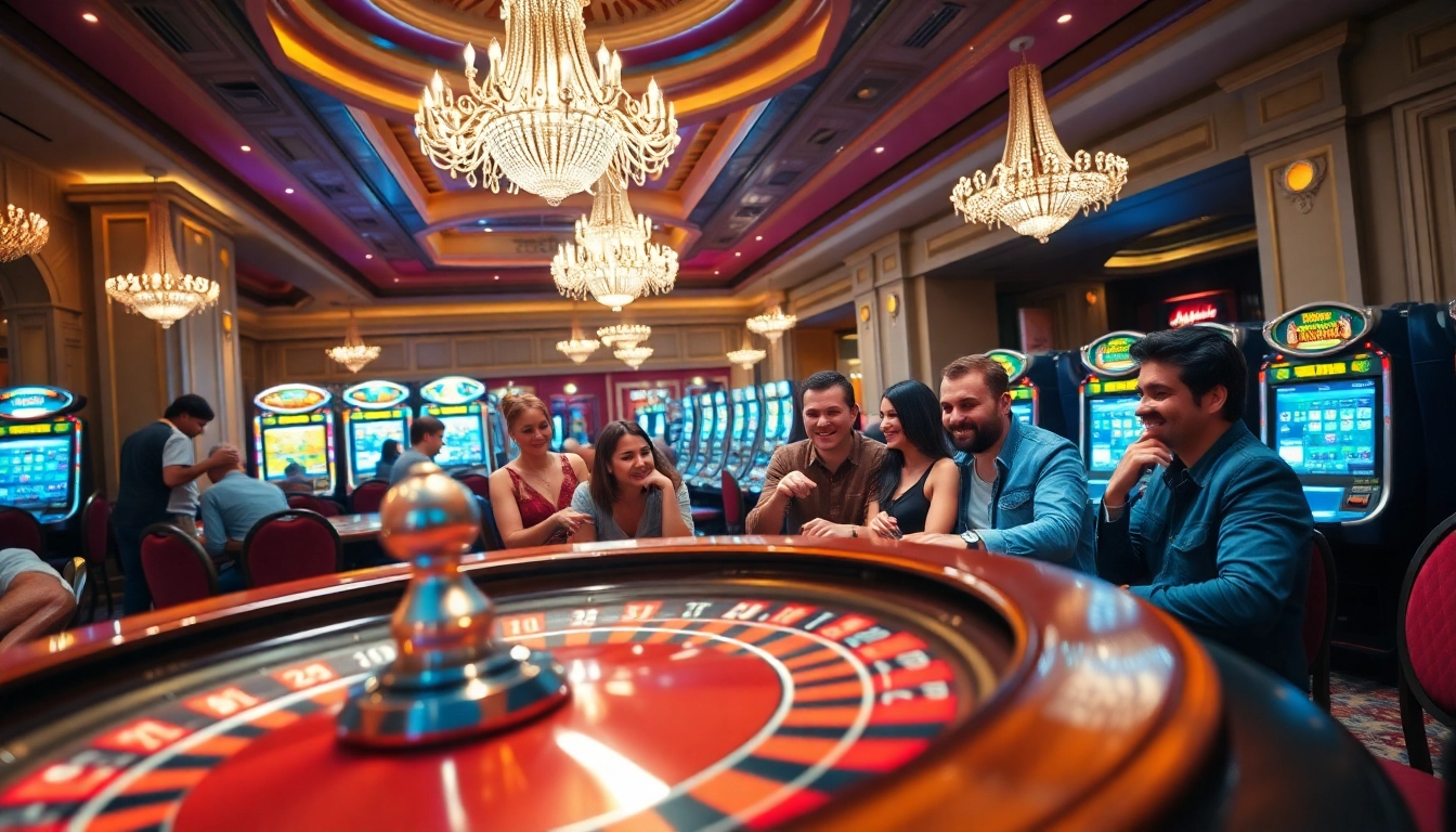 Experience the thrill of gaming at https://f168.ing/ with a vibrant casino atmosphere featuring roulette and poker.