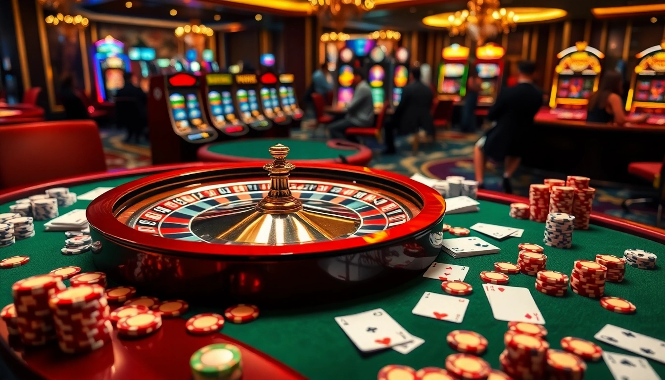 Experience thrilling gameplay at https://shbet800.com with a luxury roulette wheel and vibrant poker chips.