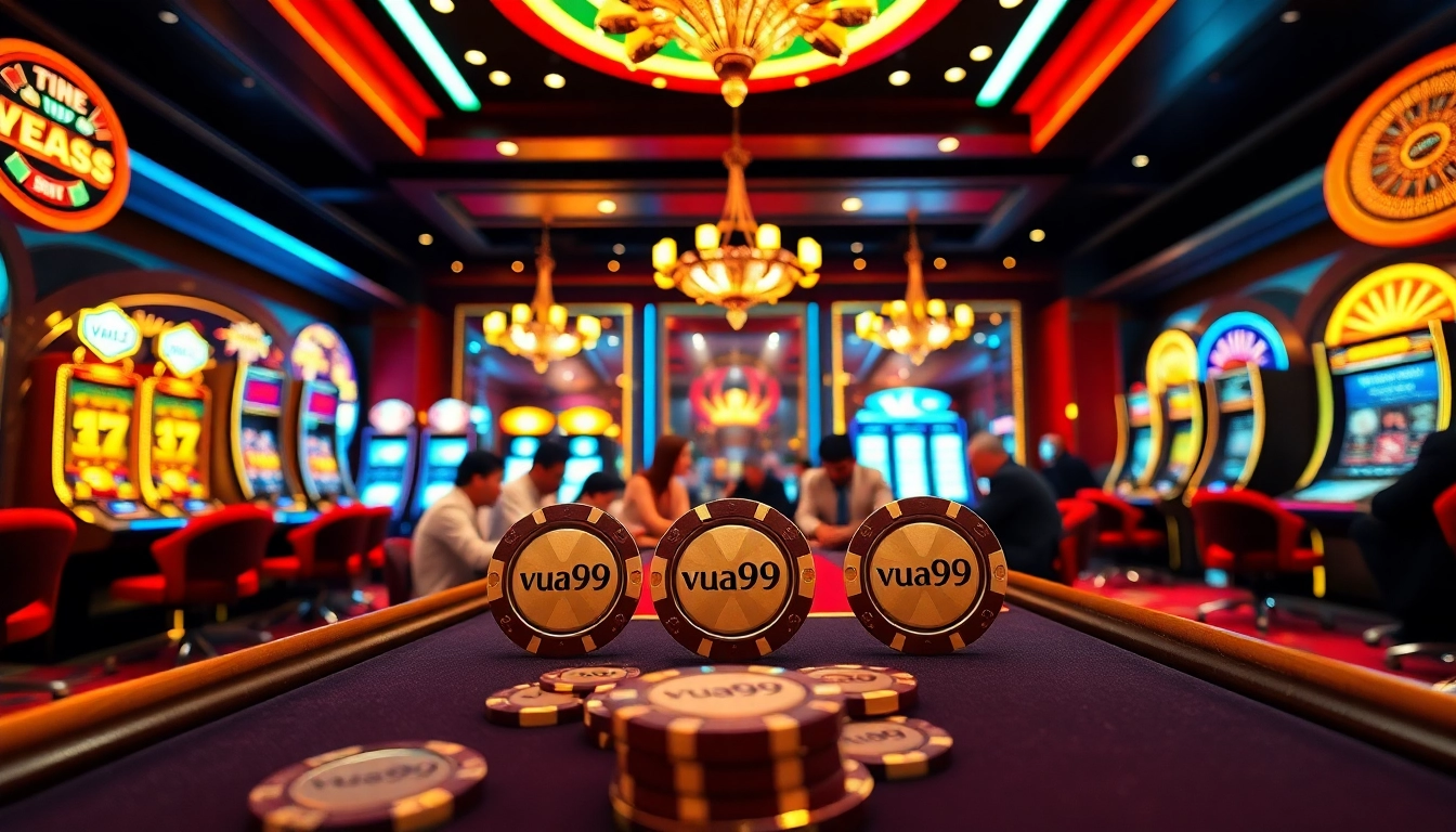 Experience the thrill of winning with vua99 at a vibrant casino poker table.
