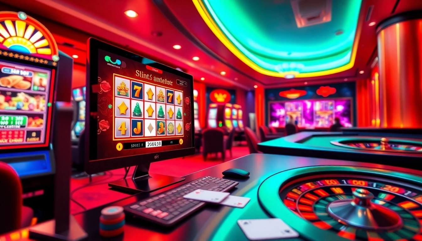 Player engaging with the idnslot interface in an exciting online casino environment.