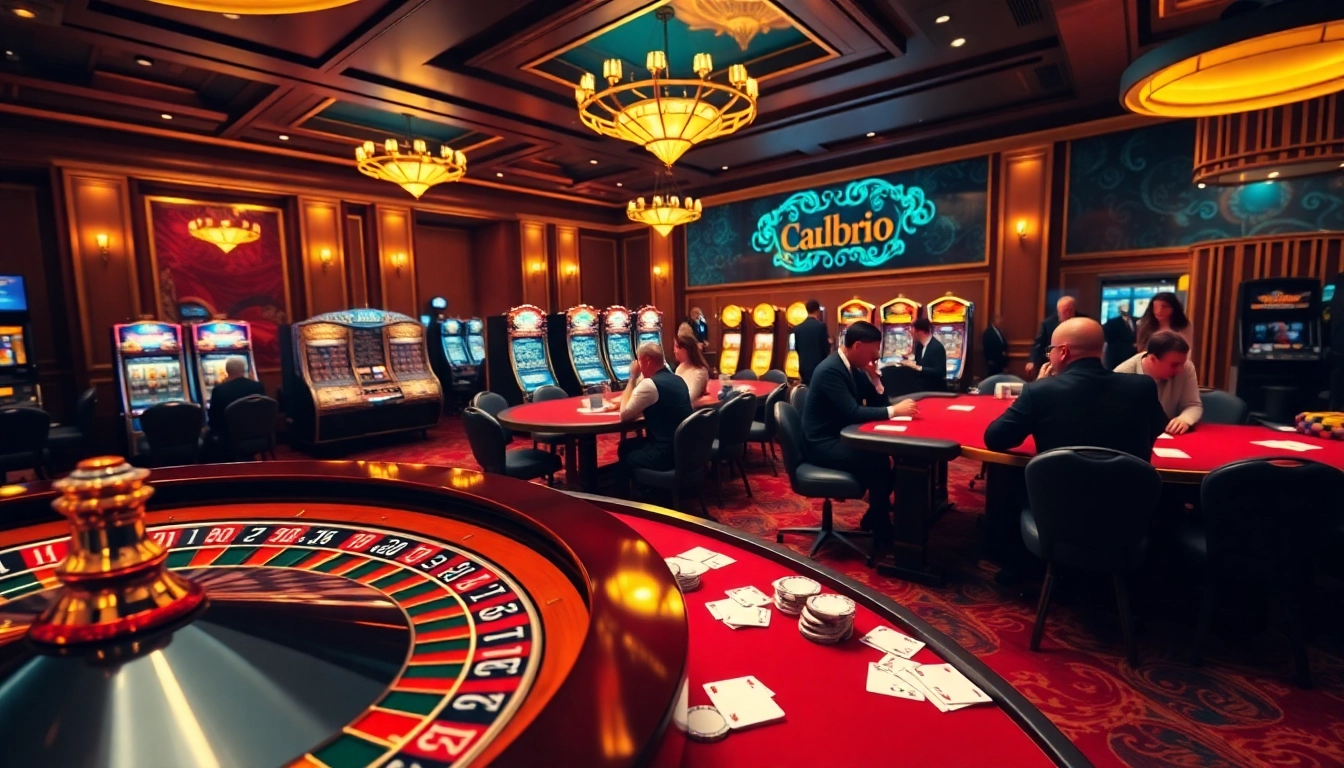 Players enjoying exciting casino games at 33BD with vibrant lights and luxurious tables.