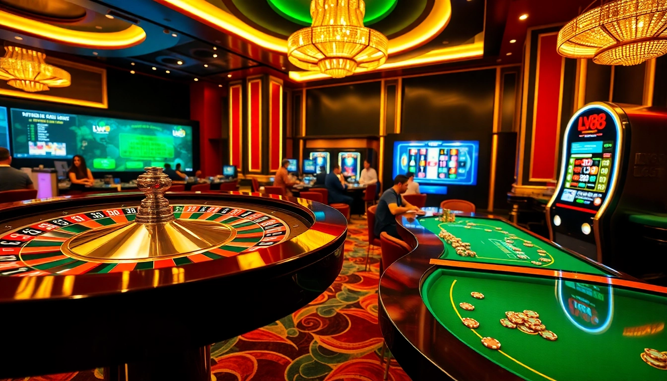 Experience the excitement of winning with LV88 as players engage in thrilling casino activities.