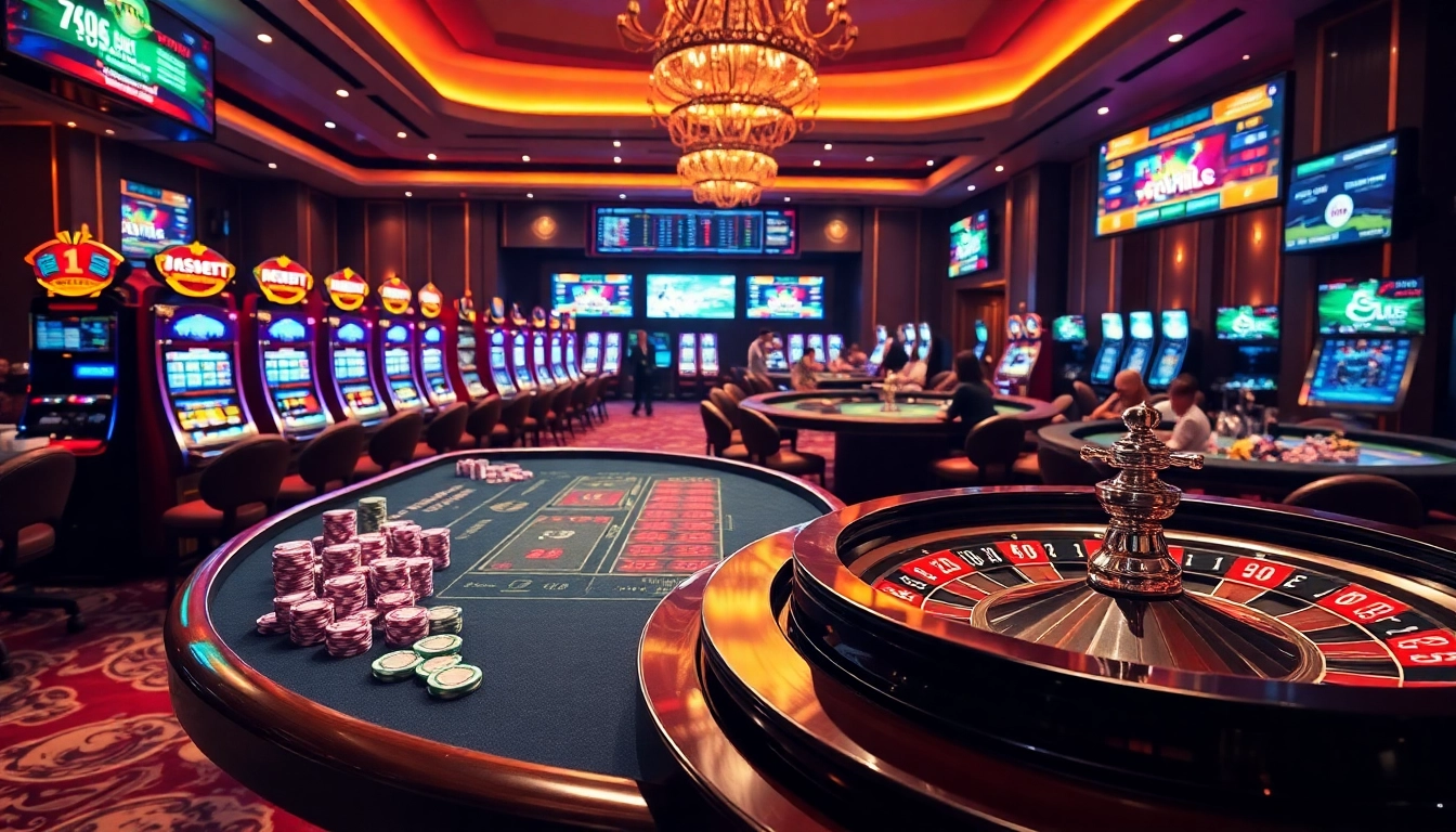 Experience thrilling live matches on Lương Sơn TV with vibrant casino gaming ambiance and engaging gambling elements.
