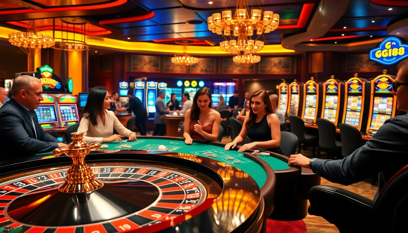 Experience the thrill of gambling at gg88 with vibrant table games and slot machines.