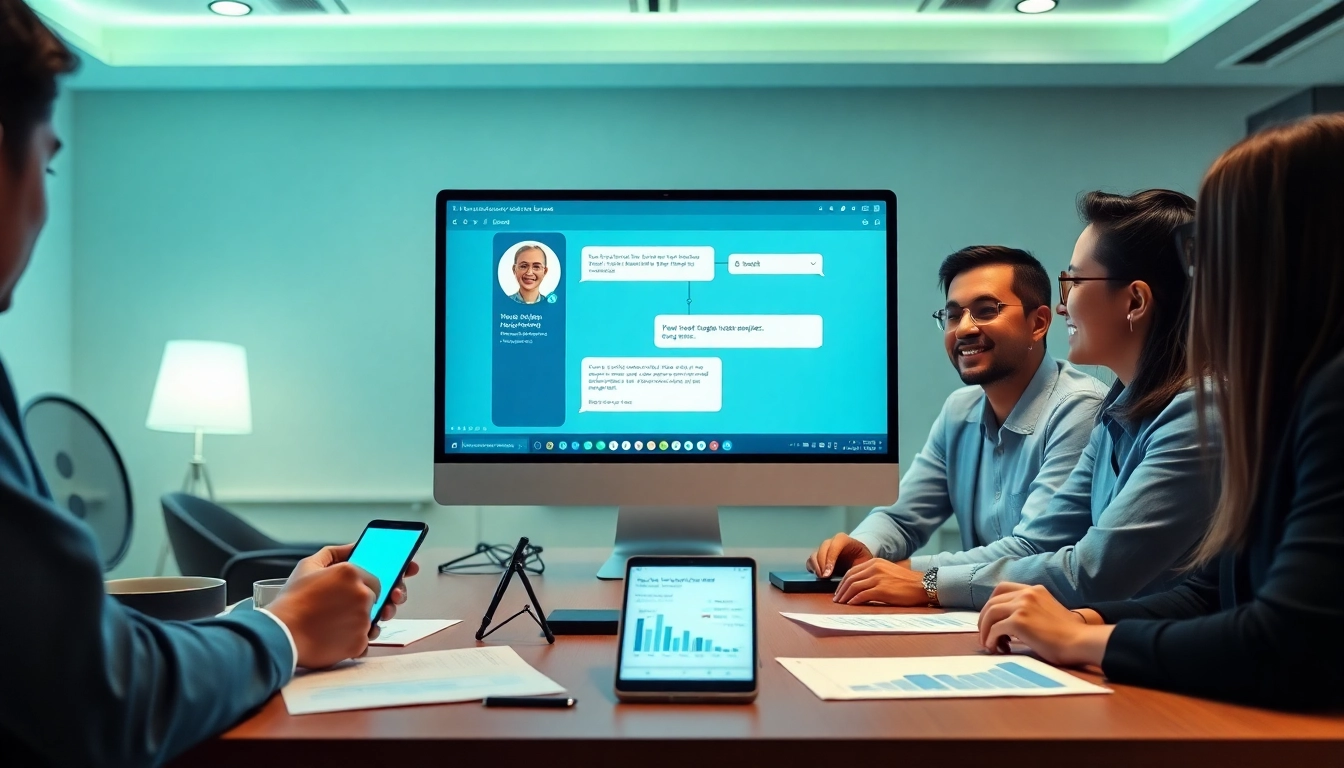 在专业工作环境中，通过美洽的创新AI聊天机器人界面提升客户服务。